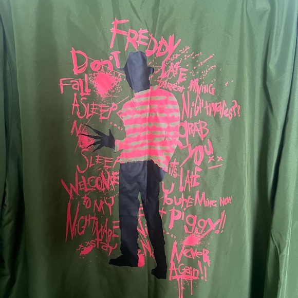 Rare hot topic New Line cinema The nightmare on elm st windbreaker XL - Picture 4 of 4